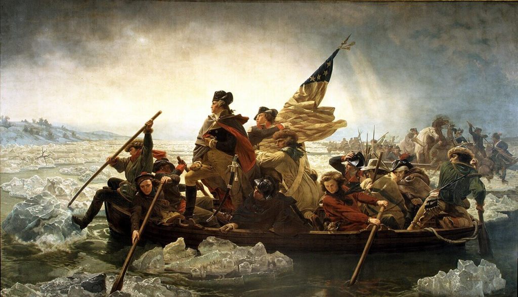 Washington cruzando el río Delaware. Imagen: Emanuel Leutze - The Metropolitan Museum of Art, Dominio público. Wikimedia.