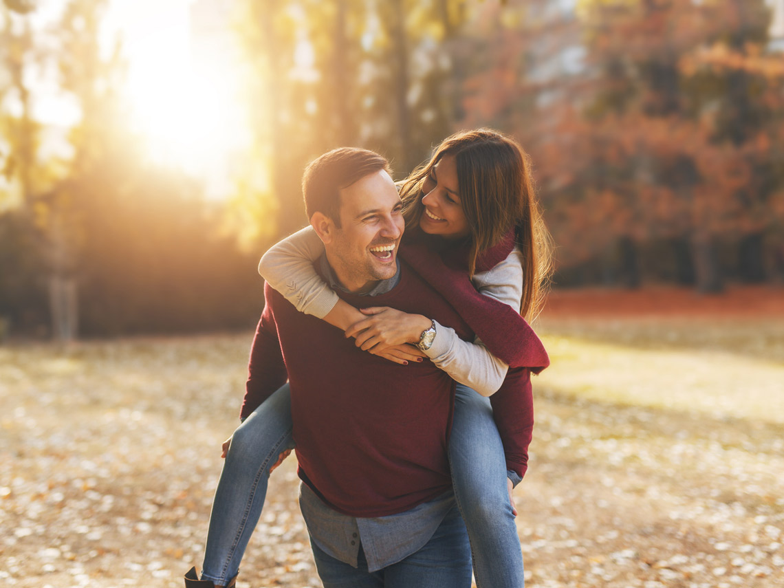 Pareja en el parque