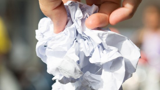 papel arrugado
