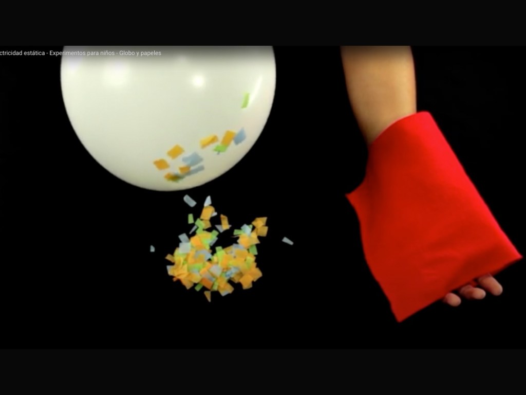 Experimentos con globos navideños. YouTube.