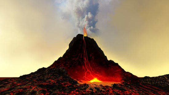 Volcán lava