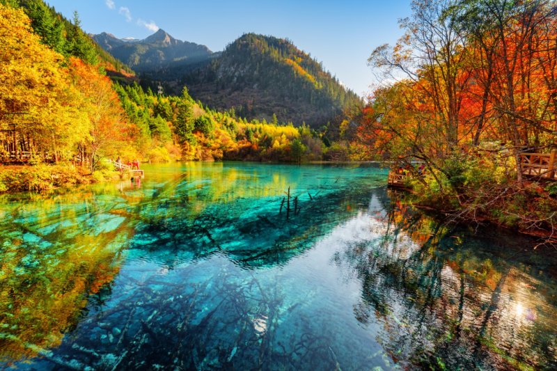 Valle de Jiuzhaigou, China