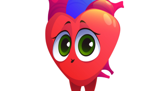 Ilustración de un corazón infantil