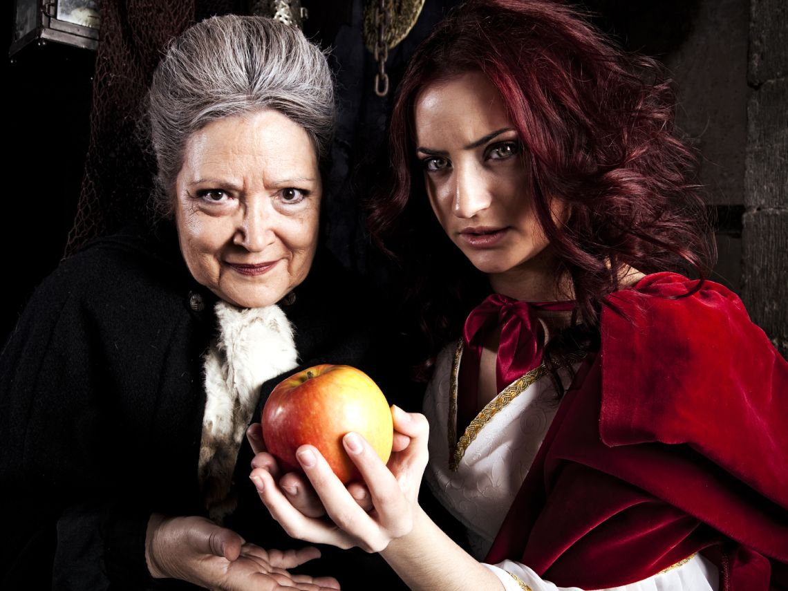 Recreación de Blancanieves y la Bruja