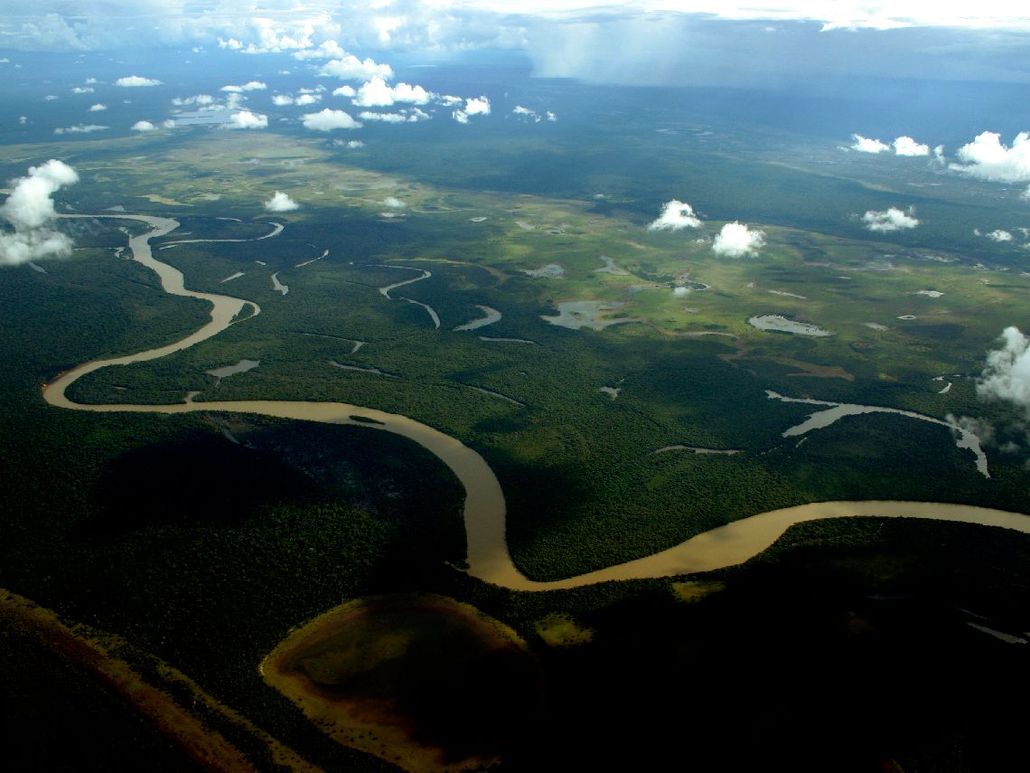 Foto del Amazonas visto desde arriba