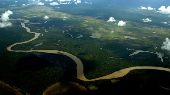 Foto del Amazonas visto desde arriba