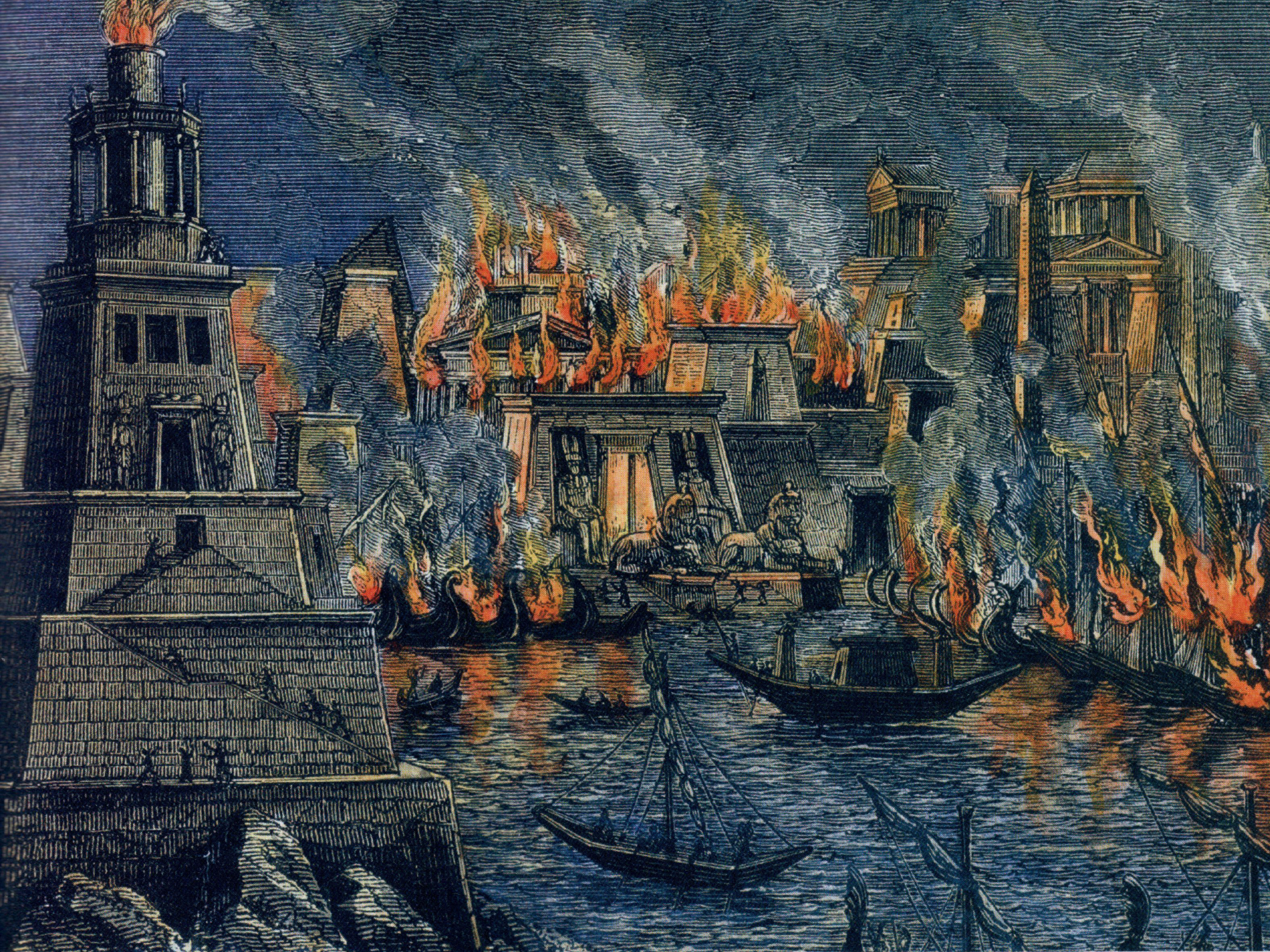 Incendio de la Biblioteca de Alejandría