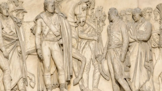 La batalla de Austerlitz, en un mármol del Louvre