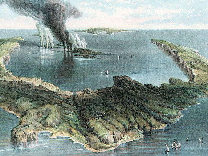 La isla griega de Santorini