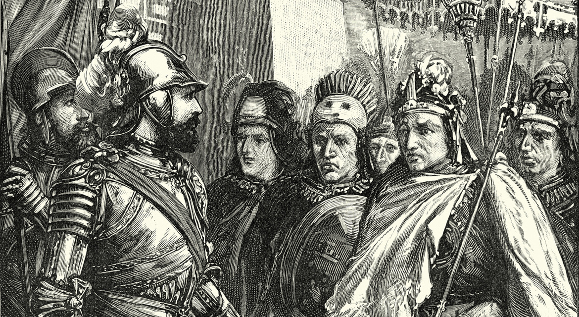 Cortés y Moctezuma