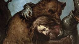 La muerte de Favila. Pintura del Ayuntamiento de Oviedo.