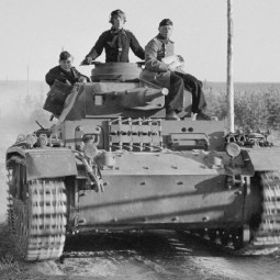 Operación Barbarroja. Soldados en un tanque
