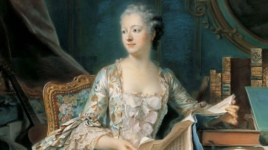 Madame de Pompadour, en un retrato al pastel realizado por Maurice Quentin de La Tour