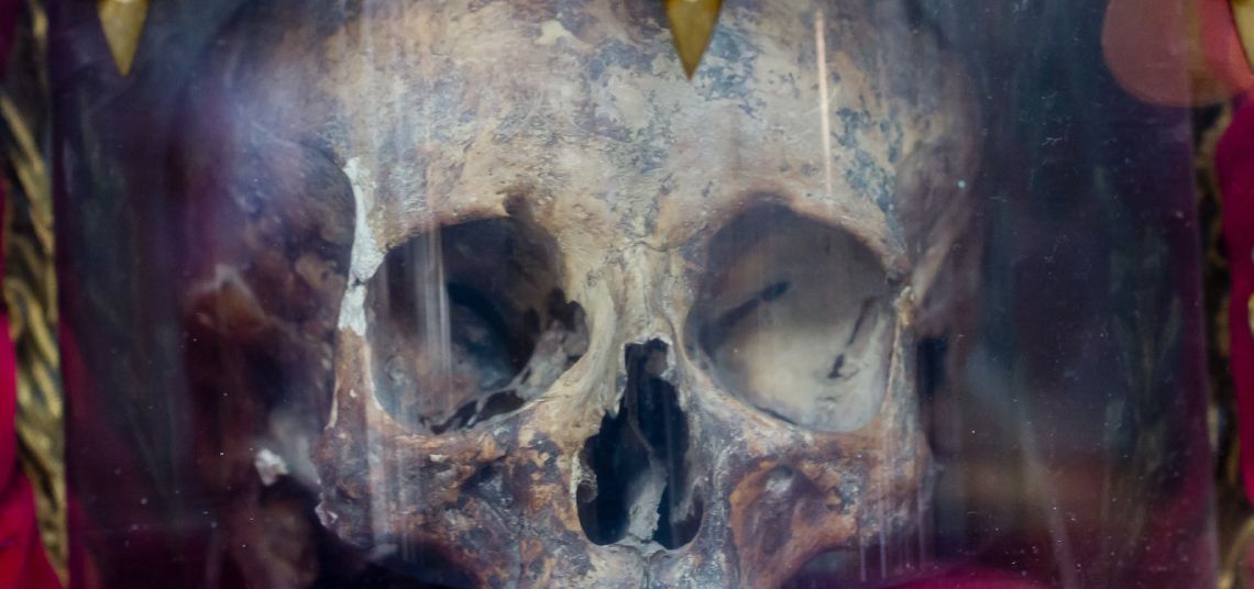 Dibujo de una calavera