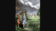 Benjamin Franklin demuestra que el rayo es electricidad