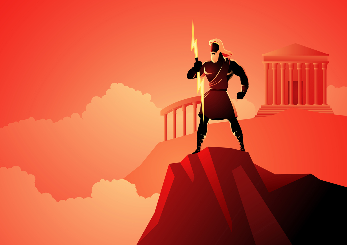 Zeus en Olimpo