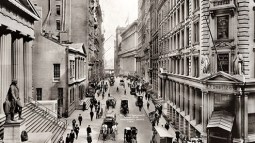 Vista de Wall Street, en Nueva York