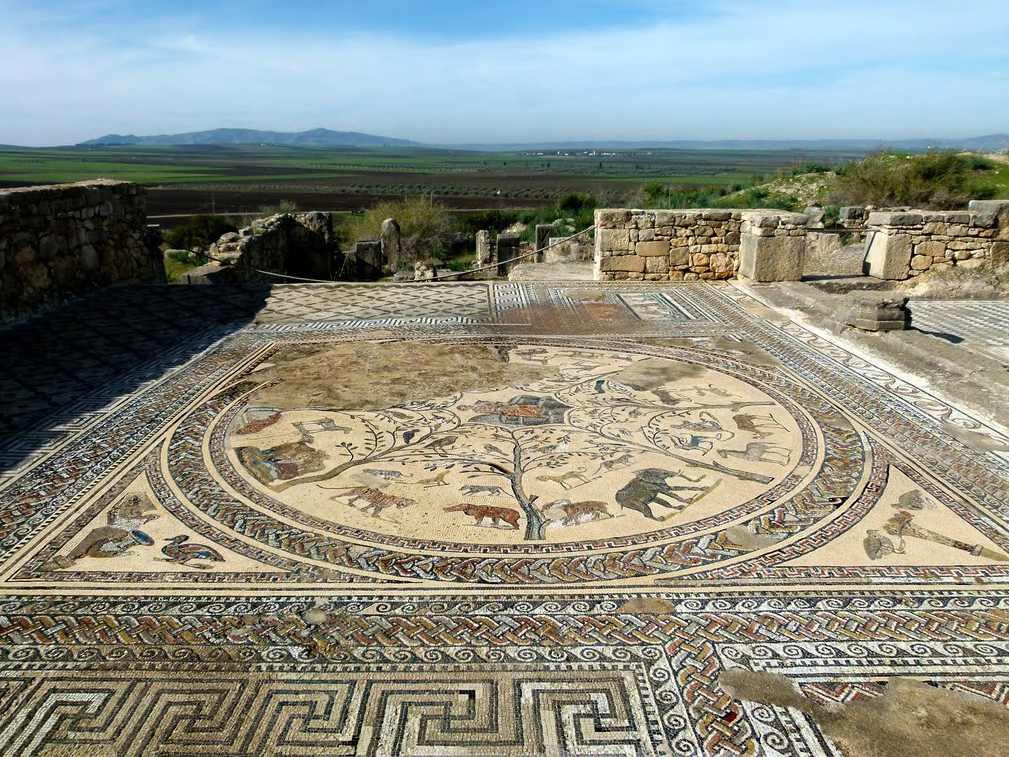 Mosaico romano en Walili (Marruecos)