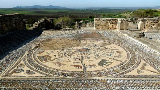 Mosaico romano en Walili (Marruecos)