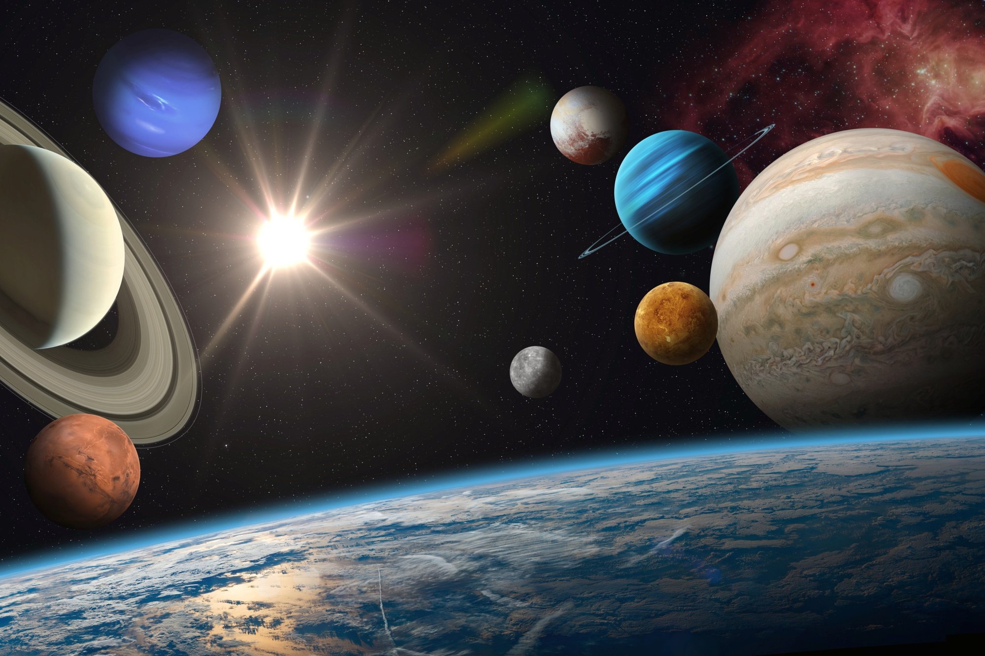 Por qué los planetas rocosos y gaseosos ocupan regiones distintas del sistema solar