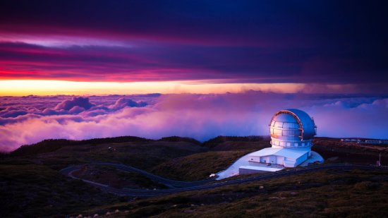 Esta es la estructura magnética de la galaxia vista desde Tenerife