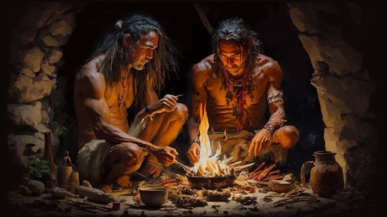 Homo sapiens comiendo caracoles