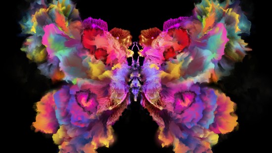 Pintura inspirada en mariposas