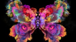 Pintura inspirada en mariposas