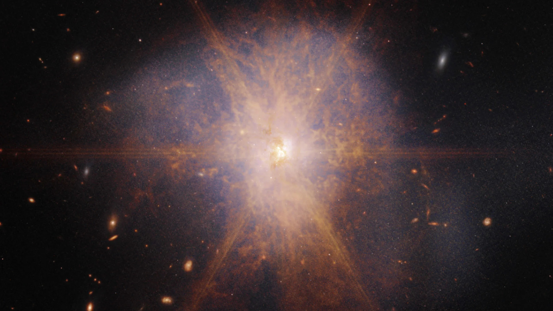 Colisión de las dos galaxias