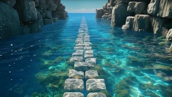 Descubren un camino de la Edad de Piedra bajo las aguas del Mediterráneo