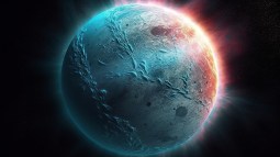 Simulación de un vórtice polar en Urano