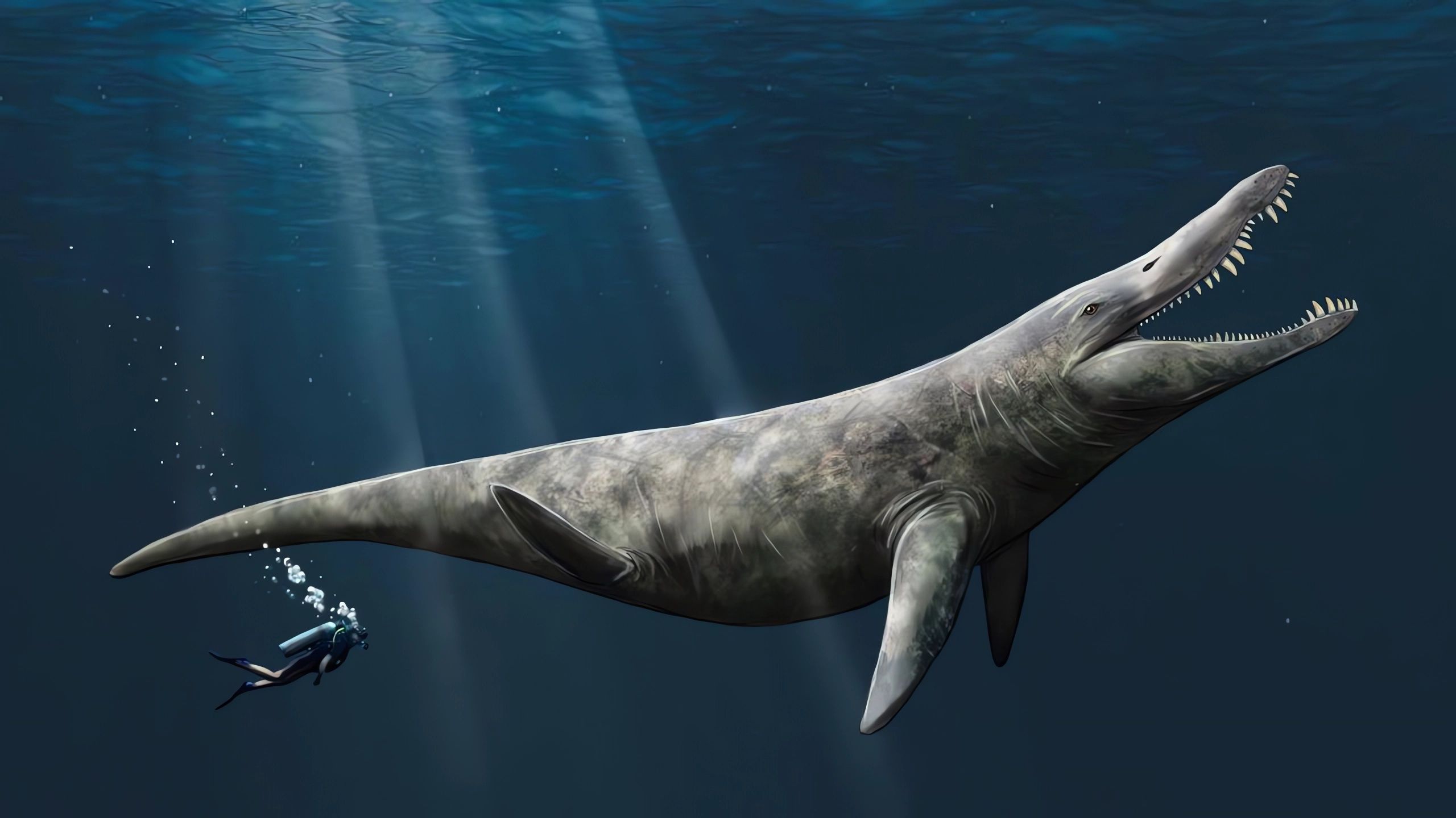 Recreación de pliosaurio