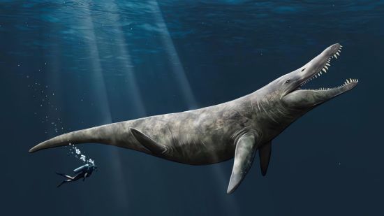 Recreación de pliosaurio