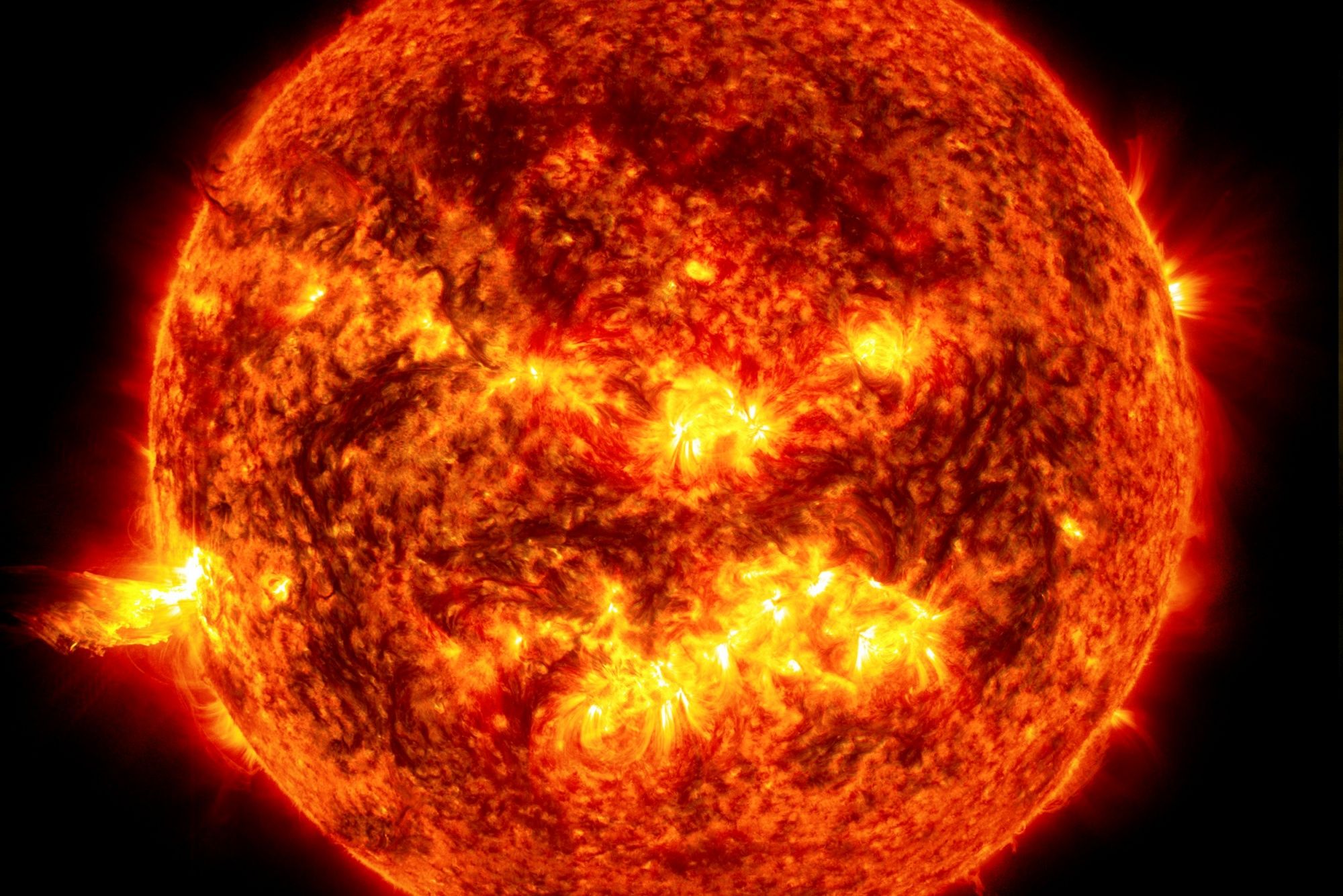 Una llamarada solar