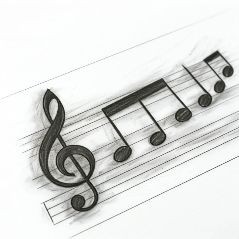 Frases-sobre-musica.-Notas-musicales. Imagen: Gemini