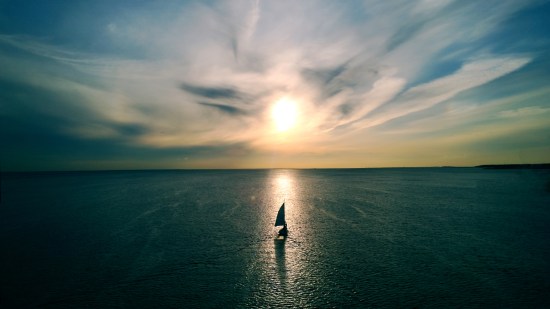Horizonte en el mar.