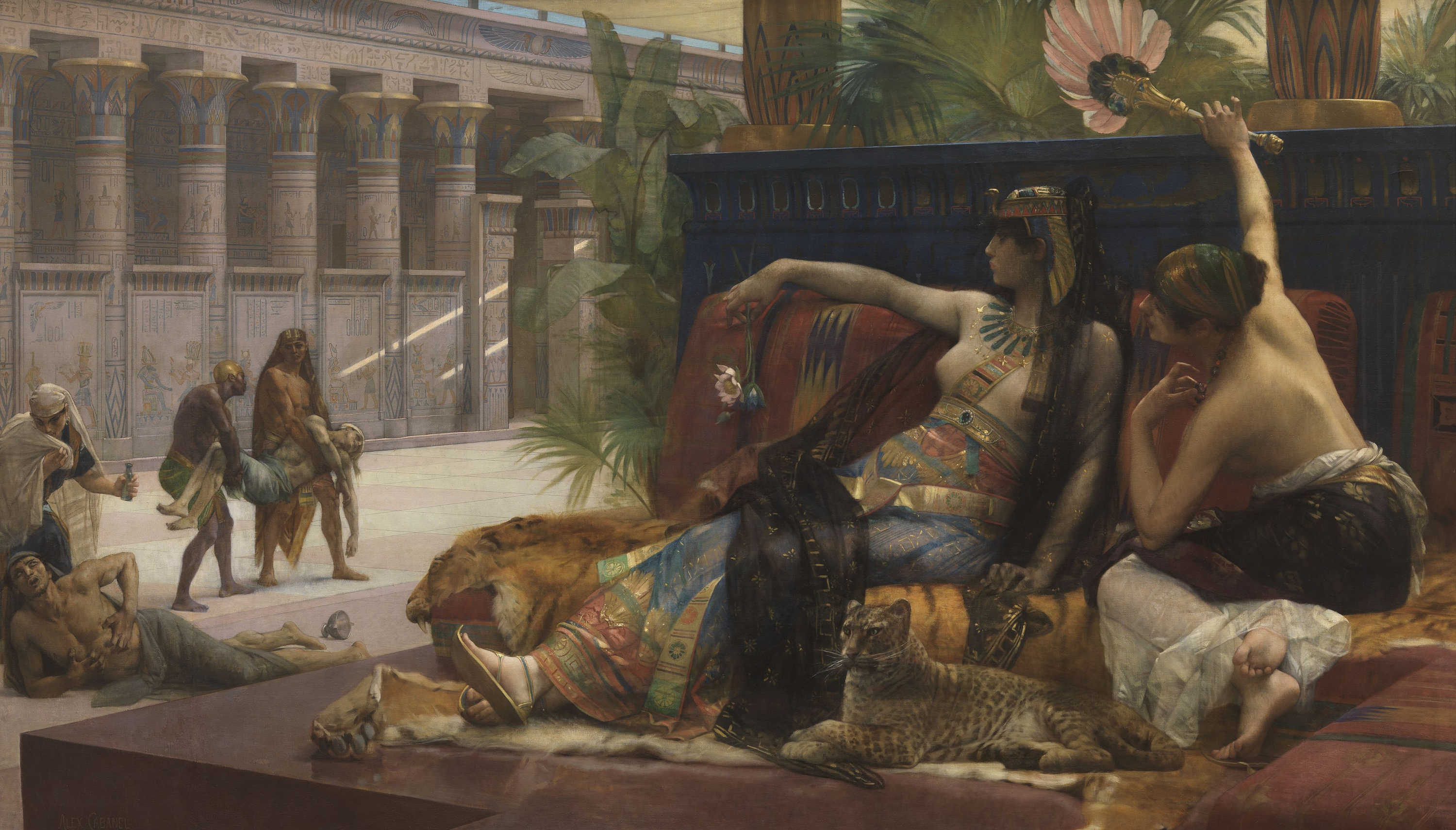 Cleopatra probando venenos