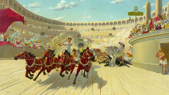 Carrera de carros antigua Roma