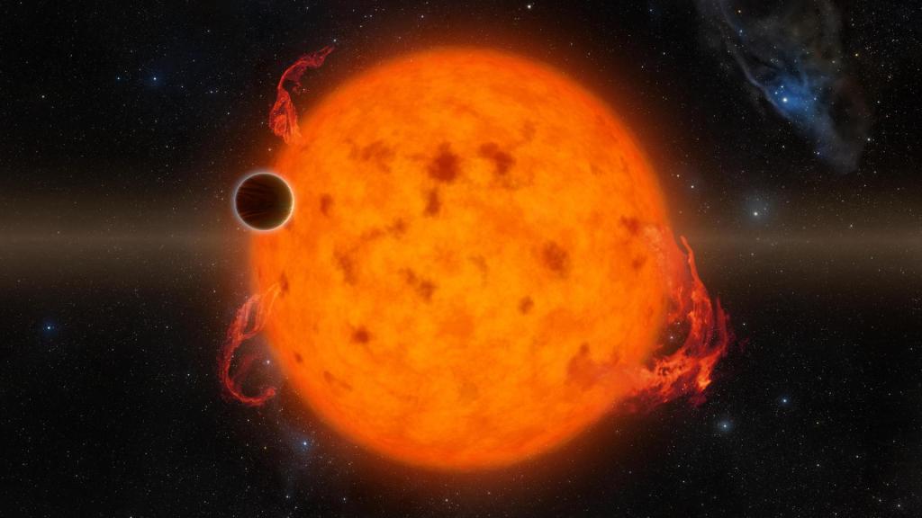 Imagen del exoplaneta K2-33b