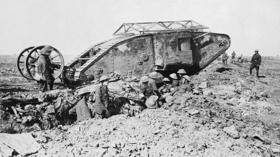 Tanque Mark I en septiembre de 1916