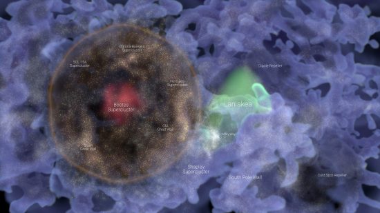 Esta enorme burbuja de galaxias podría ser un fósil del Big Bang