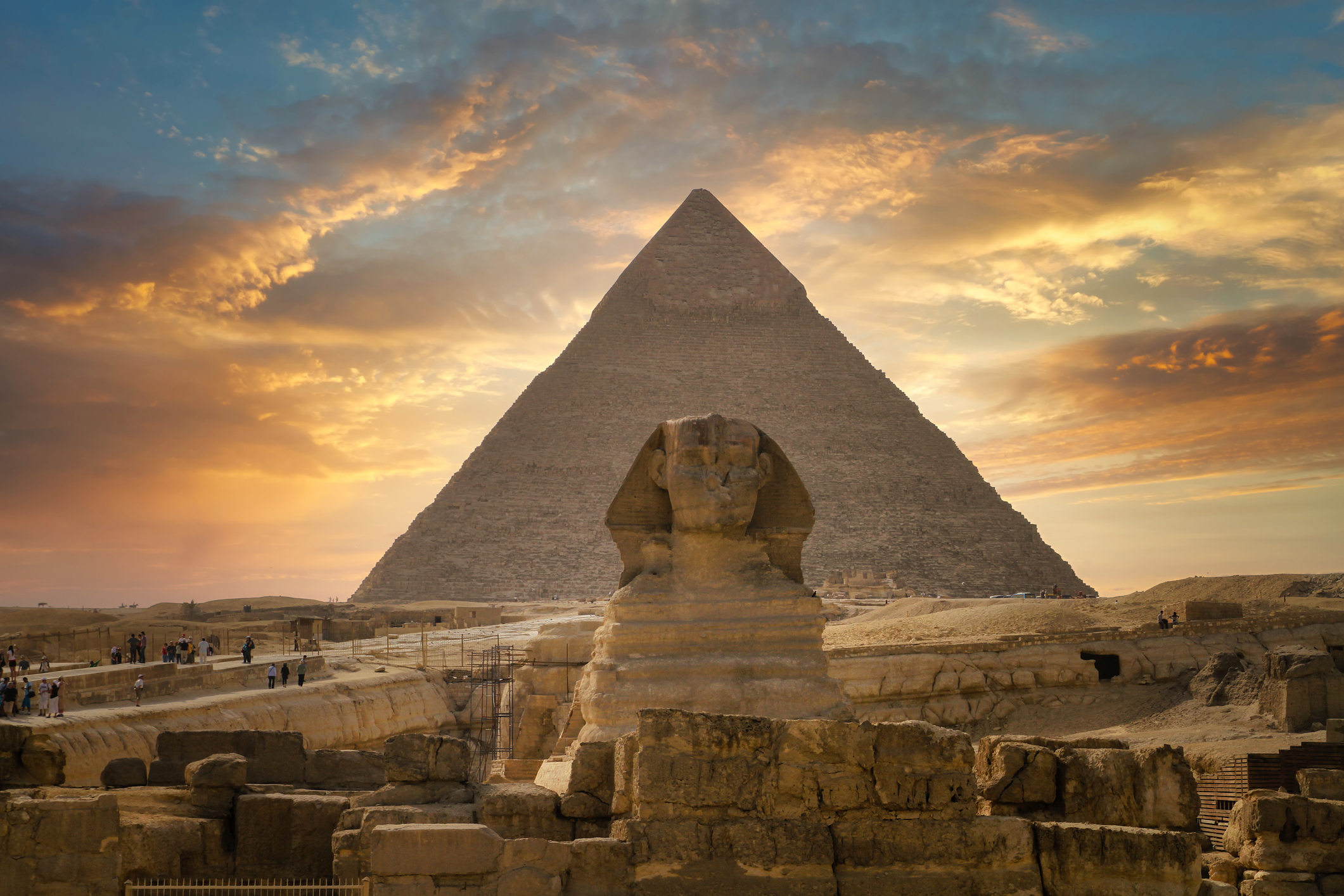 La Esfinge de Giza y la Gran Pirámide