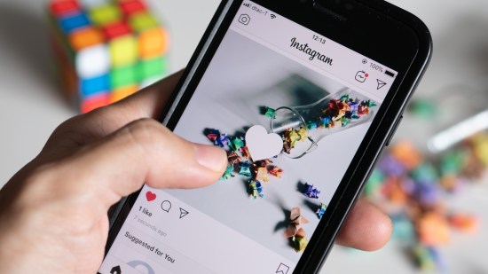 Pantalla de instagram con un me gusta