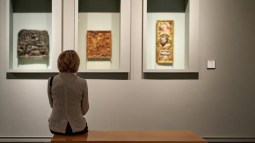 Mujer en el museo