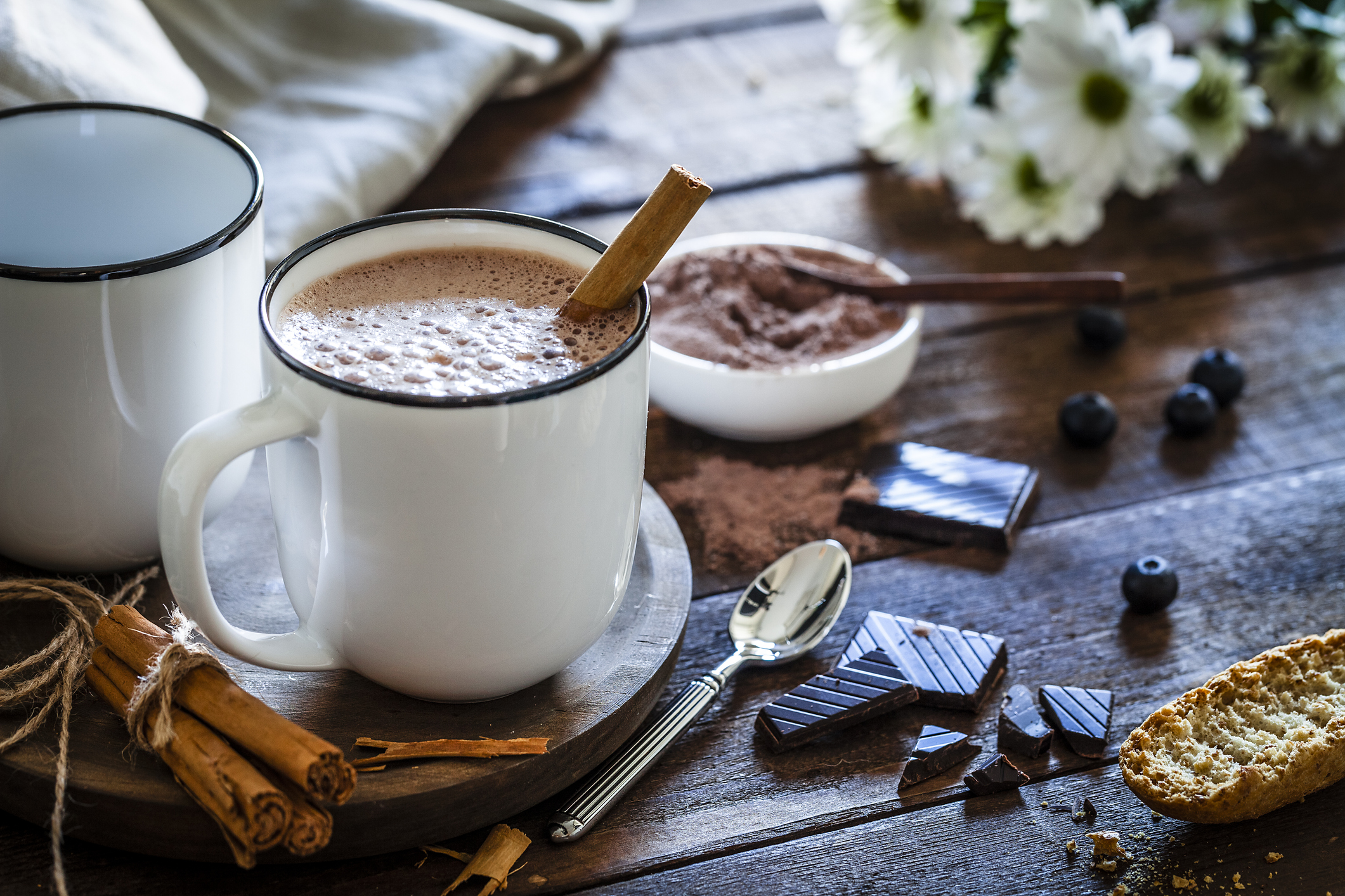 Taza de chocolate caliente