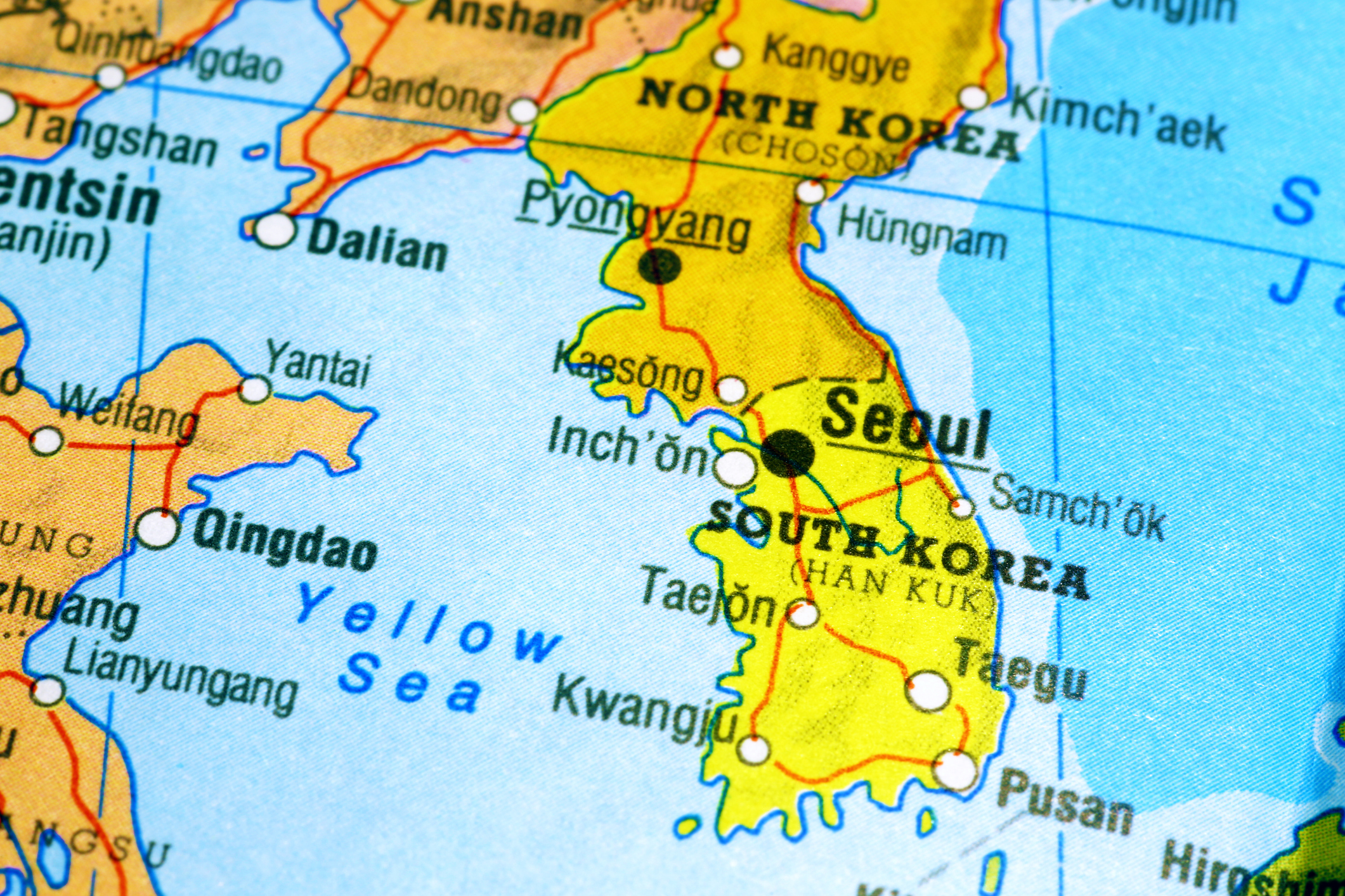 mapa corea