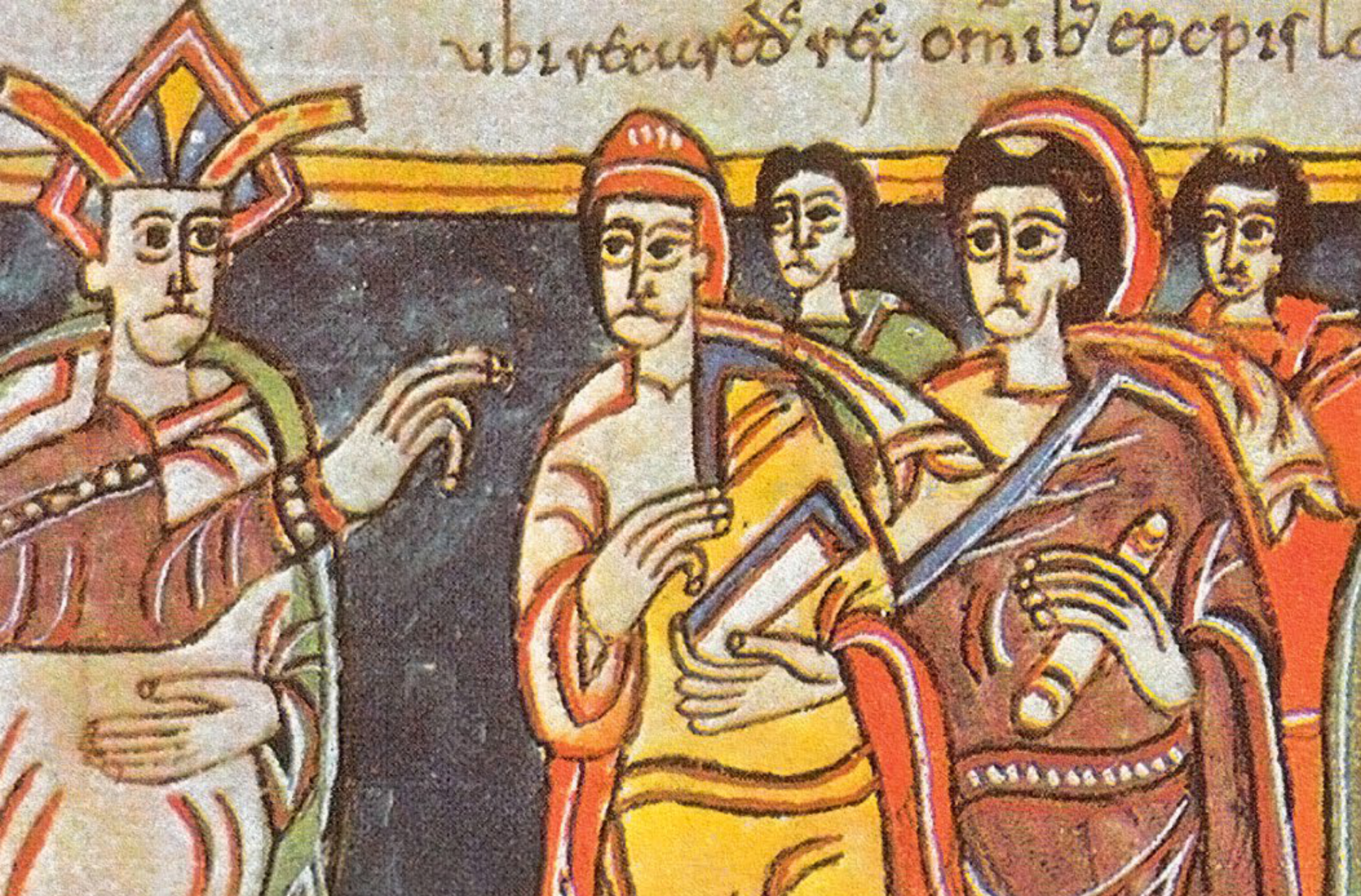 Recadero y obispos en el Concilio Toledo III
