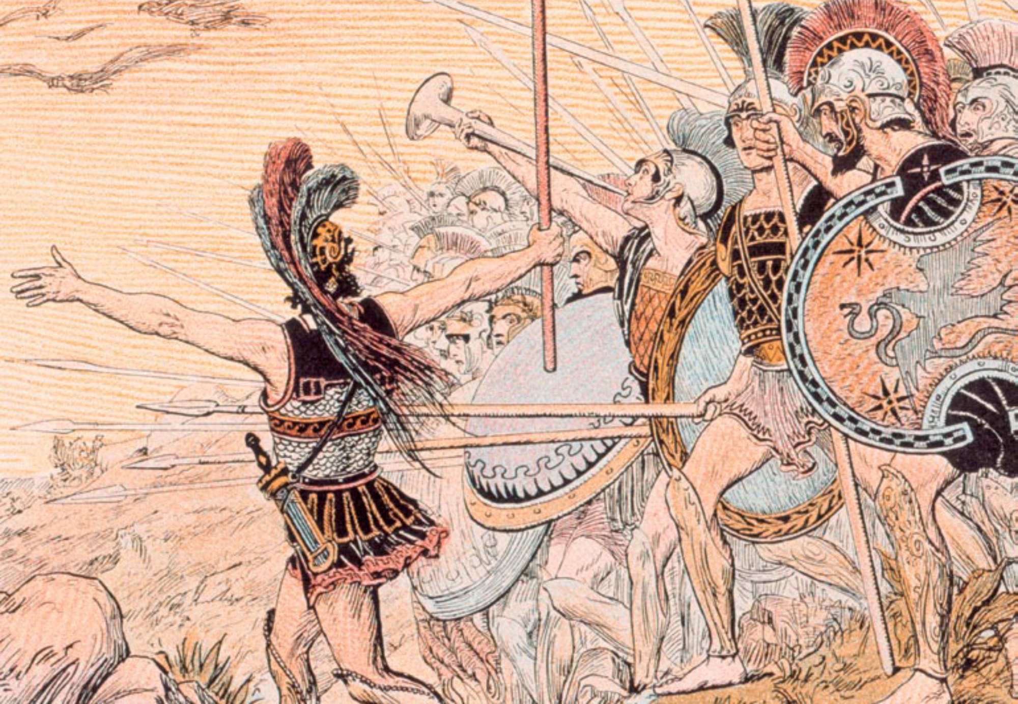 Maratón, ilustración a color de 1925