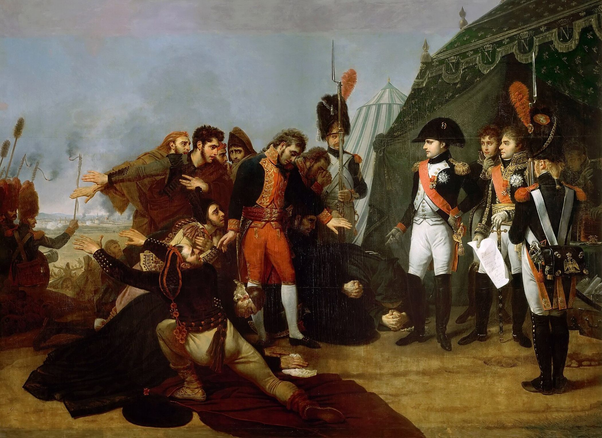 Napoleón acepta la rendición de Madrid