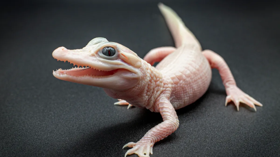 Nace un rarísimo caimán blanco en Florida